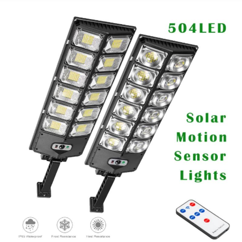 cross-border solar lamp monocrystalline silicon integrated solar garden lamp outdoor human body induction street lamp with remote control