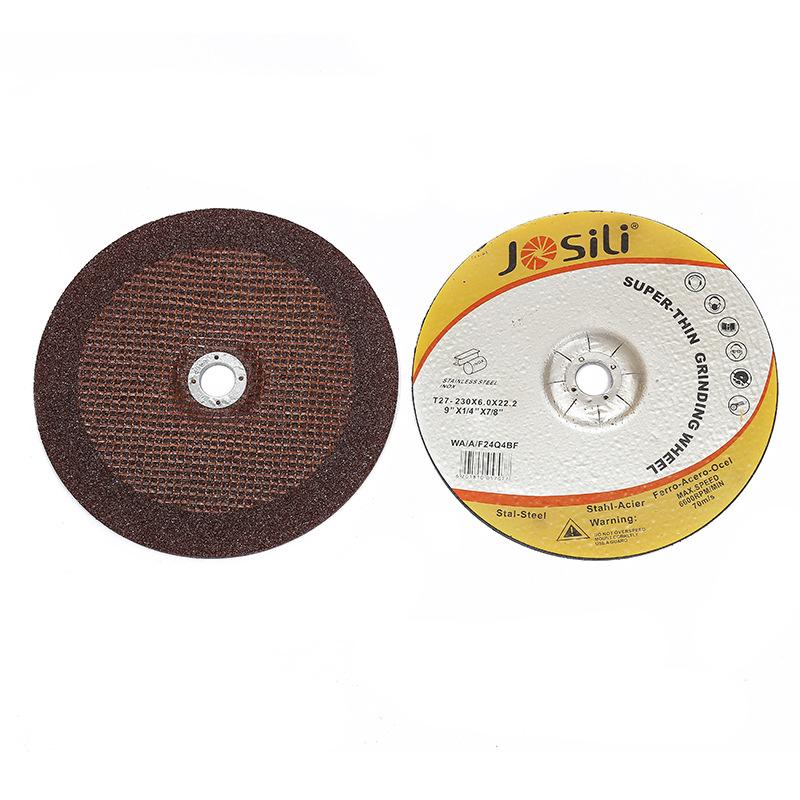 In Stock 230*6*22 Cup-Shaped Grinding Wheel Angle Grinding Disc for Grinding Angle Grinder Metal Grinding Disk Factory Wholesale