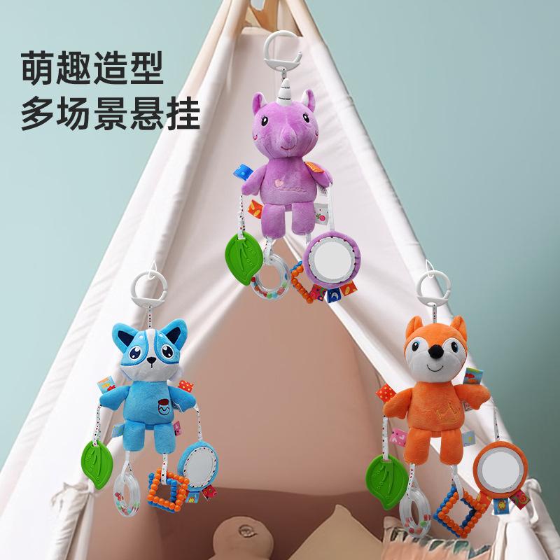 newborn baby stroller pendant wind chimes baby bed bell crib hanging rattle plush comforter toy cpc ce en