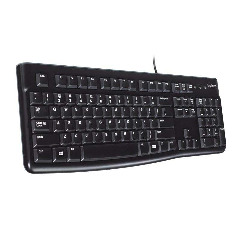logitech logitech k120 wired membrane keyboard usb home office desktop computer waterproof and silent details Picture