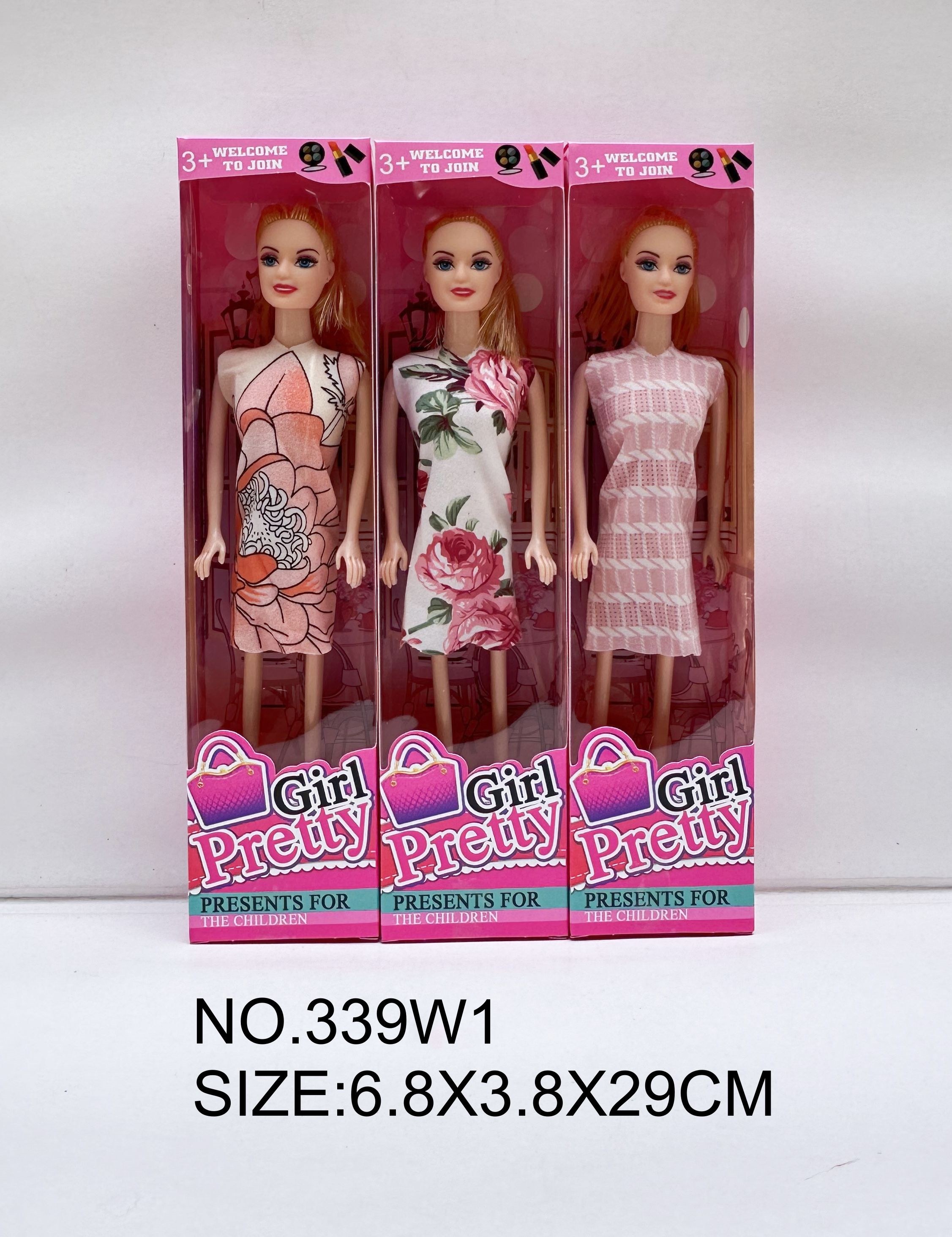 11寸实身芭比娃娃 活动关节芭比配件 多款衣服