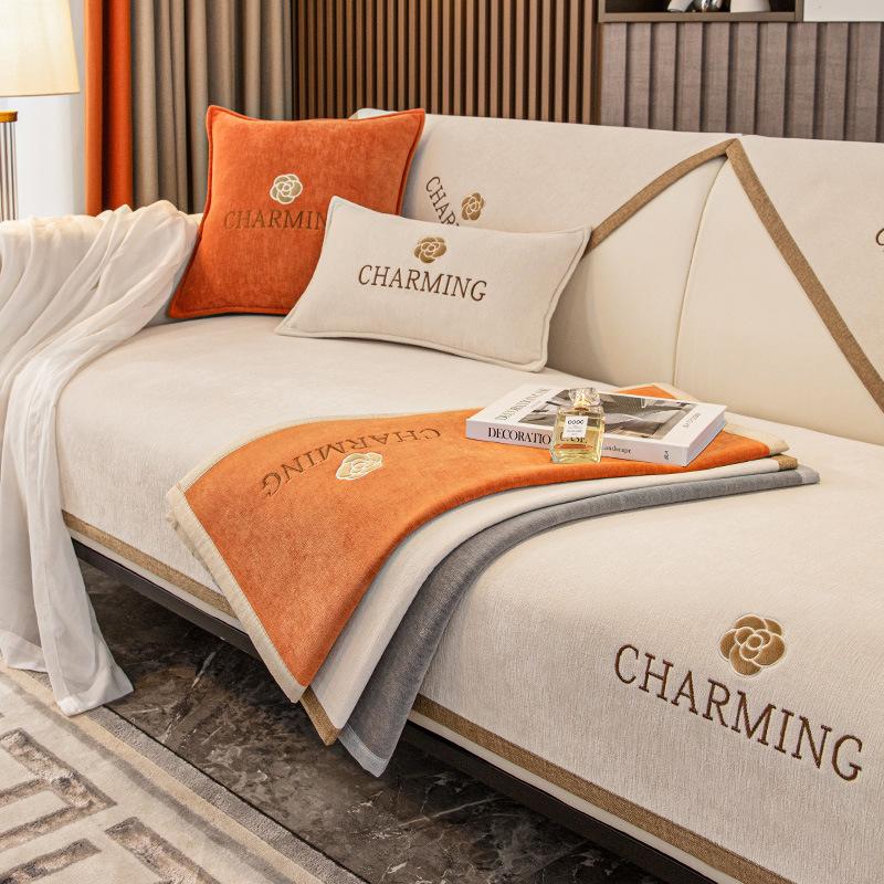 Four Seasons Universal Cushion Modern Simple Sofa Cover Cover New Sofa Cushion Cover Cloth Non-Slip Sofa Cover Wholesale full figure