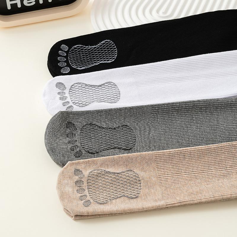 children's dance socks girls' pantyhose spring and autumn medium thick section white leggings baby feet stockings details Picture