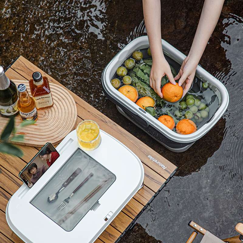 D47-701 Outdoor camping Storage Box, folding box, camping organization box, popular picnic basket wonder Application Scenario