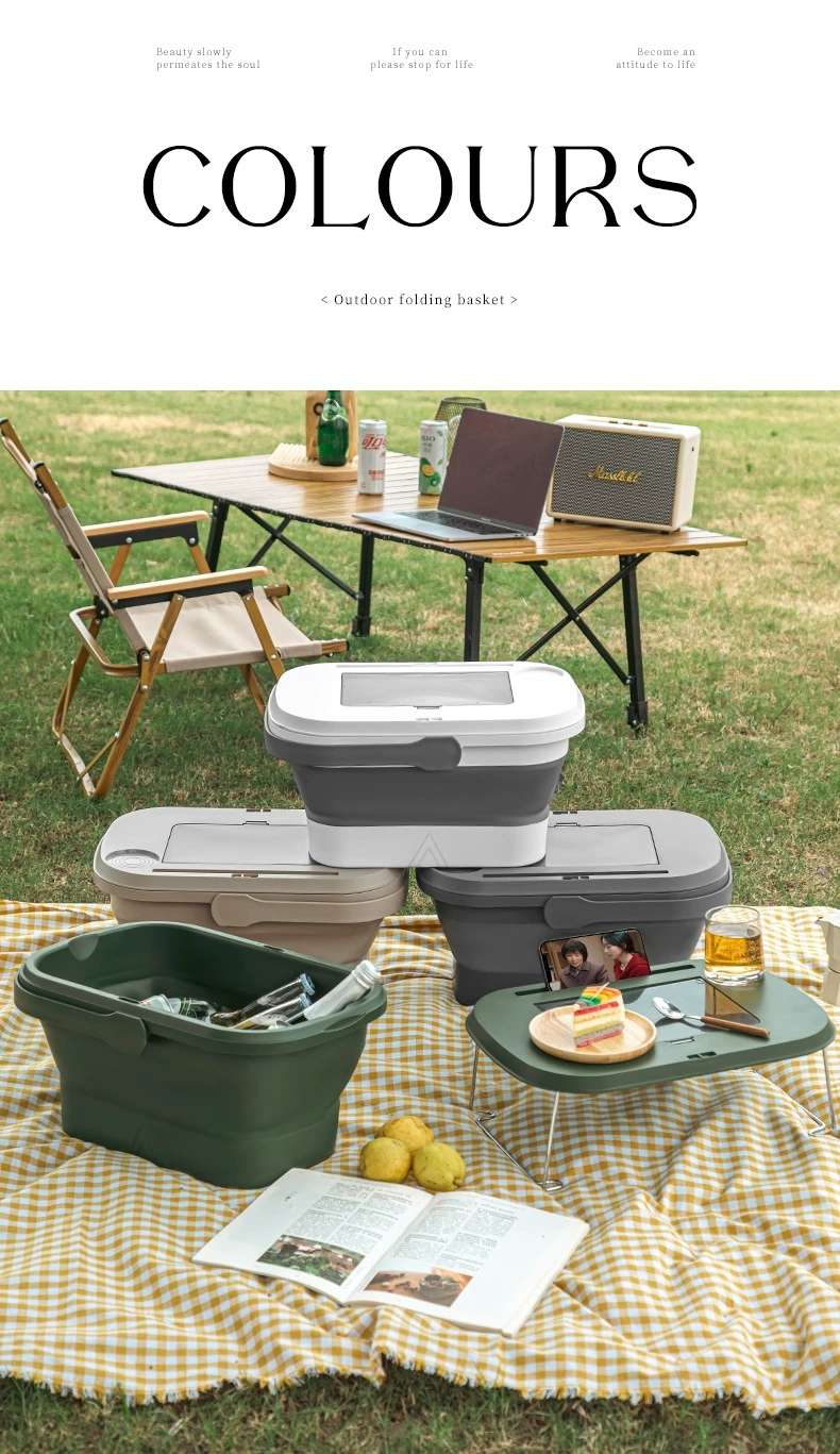 D47-701 Outdoor camping Storage Box, folding box, camping organization box, popular picnic basket wonder detail image 9