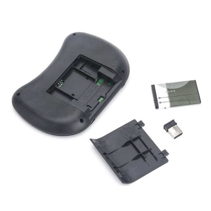 i8 wireless digital keyboard 2.4g mini touch universal factory keyboard seven-color backlight horse running light dry lithium battery Specification drawing