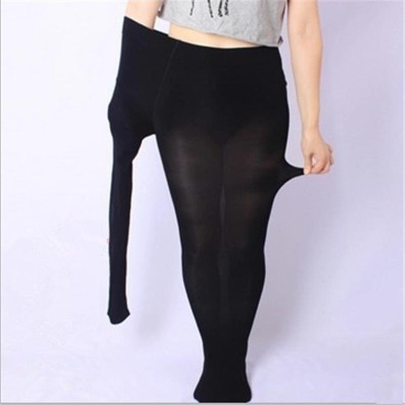 new spring, autumn and winter veet one-piece pants plus size estic silky pantyhose foreign trade rich sister pants rge size leggings details Picture