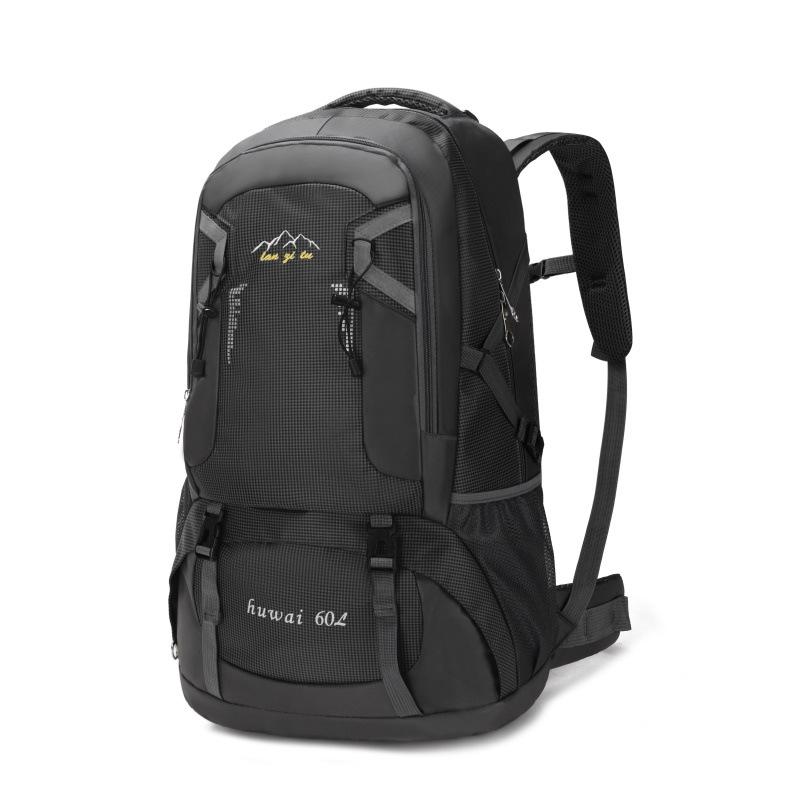 60l large capacity outdoor mountaineering bag waterproof nylon traveling bag couple backpack casual men's and women's sports backpack
