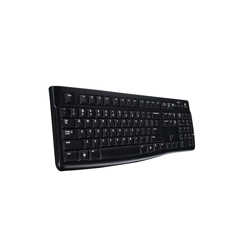 logitech logitech k120usb wired keyboard office home laptop waterproof film keyboard Specification drawing