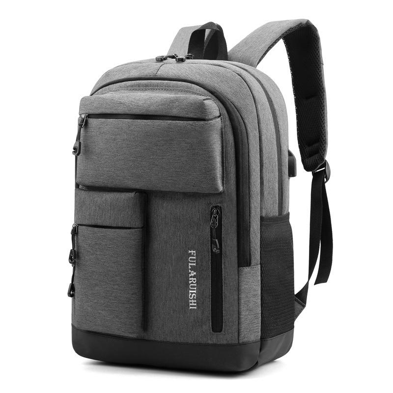 Exclusive for Cross-Border Casual Backpack Large Capacity Outdoor Travel Bag Fashion School Bag Laptop Canvas Bag