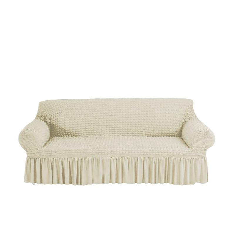 simple fabric stretch seersucker sofa cover all-inclusive fresh three thickened non-slip sofa slipcover wholesale Item Picture