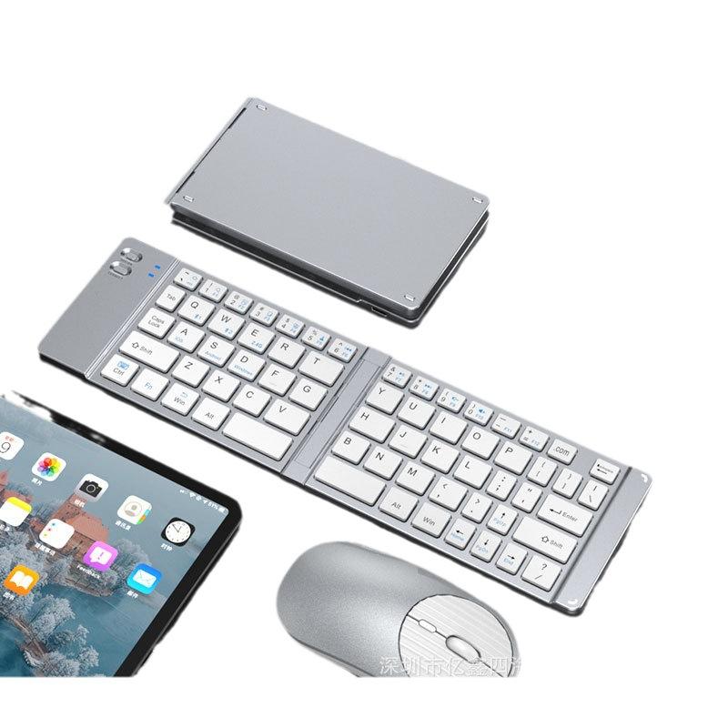 yixin 919 folding keyboard three-model bluetooth 2.4g keyboard mouse suit type-c charging applicable tablet Item Picture