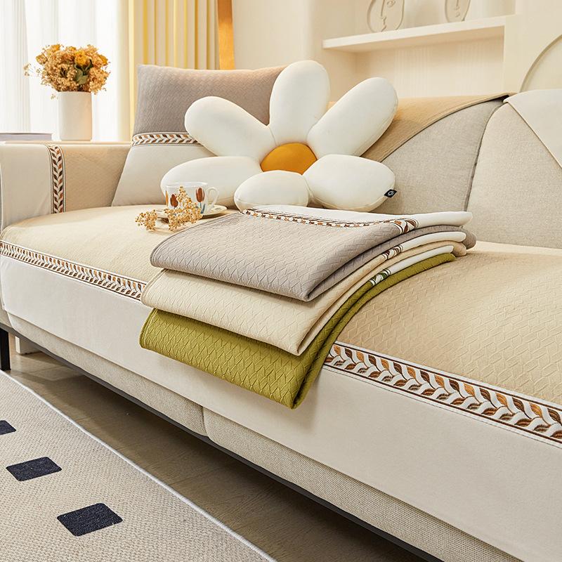 Cream Style Simple Modern Sofa Cushion Four Seasons Universal Non-Slip Ins Sofa Cover Towel Sofa Cover Cushion Application Scenario