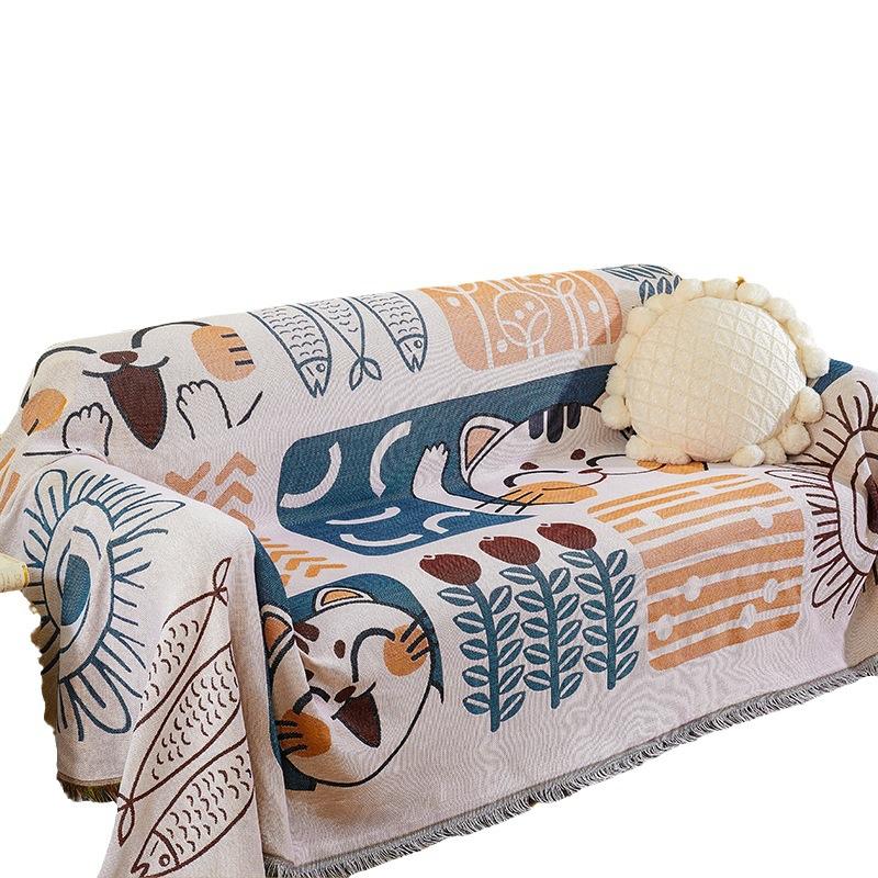 Nordic Ins Style Sofa Towel Universal Sofa Cover Cloth Four Seasons Universal Sofa Cover Cover Factory Direct Supply One Piece Dropshipping Item Picture