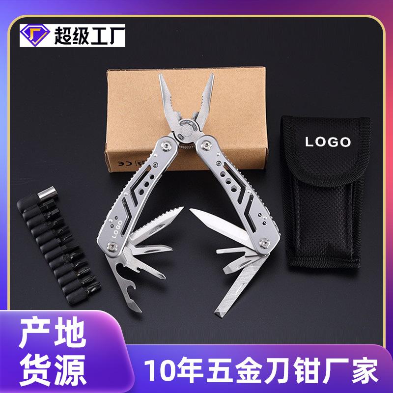 in stock tactical multi-function tool pliers outdoor camping folding pliers stainless steel mini combination knife pliers