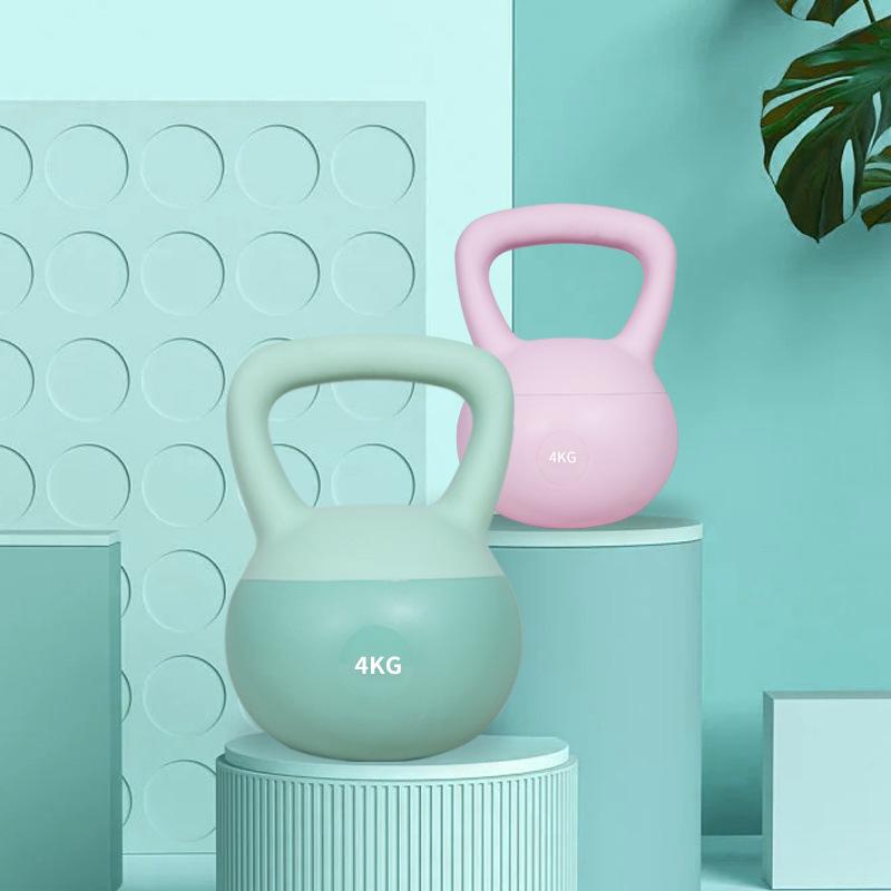 aiqi soft kettlebell women's fitness home pelican dumbbell 5kg squat hip training hips training equipment pot ling