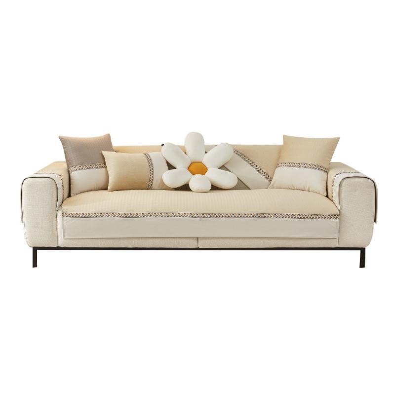 Cream Style Simple Modern Sofa Cushion Four Seasons Universal Non-Slip Ins Sofa Cover Towel Sofa Cover Cushion Item Picture