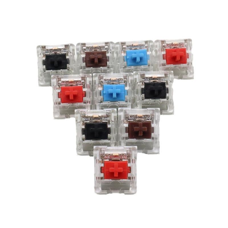 mechanical keyboard paragraph linear universal shaft body jixian 3pin3 feet diy customized green axis red axis alternate action or ergonamic black axis Item Picture