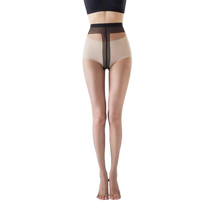 black silk 0d ultra-thin stockings anti-snagging arbitrary cut high permeability light air pantyhose sexy and invisible superb fleshcolor pantynose Item Picture