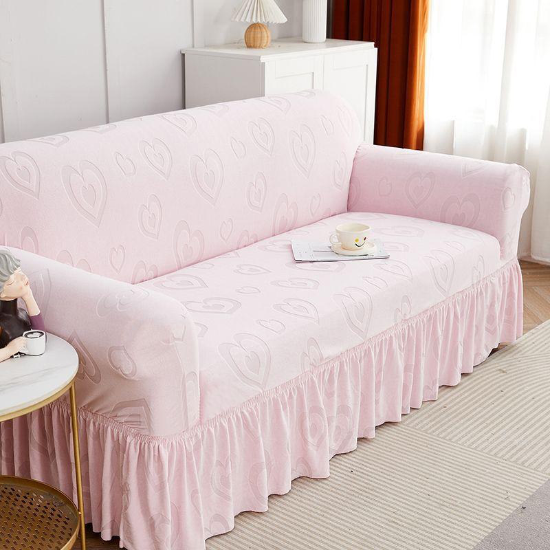 Thickened Skirt Jacquard Sofa Cover All Wrapped Cover Sofa Cover Universal Non-Slip Dustproof Sofa Slipcover Sets