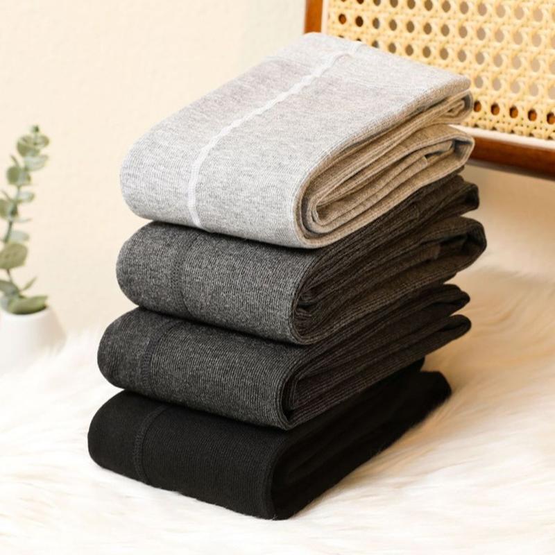 cotton vertical stripes leggings women's outer wear autumn and winter fleece-lined stirrup thermal pantyhose micro pressure slimming thickened stockings Specification drawing