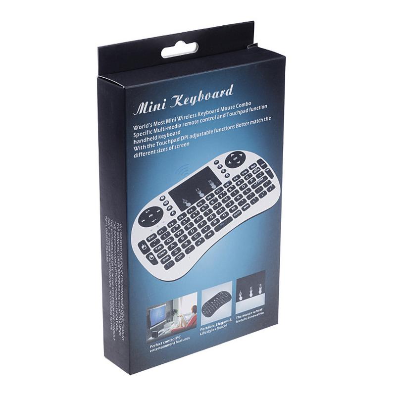 i8 wireless digital keyboard 2.4g mini touch universal factory keyboard seven-color backlight horse running light dry lithium battery Application Scenario