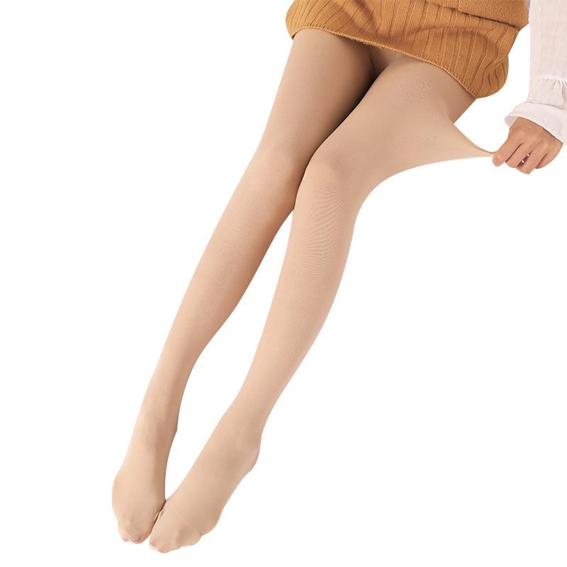langsha stockings women's autumn and winter pantyhose 120d velvet anti-snagging flesh color superb fleshcolor pantynose water light stockings Item Picture