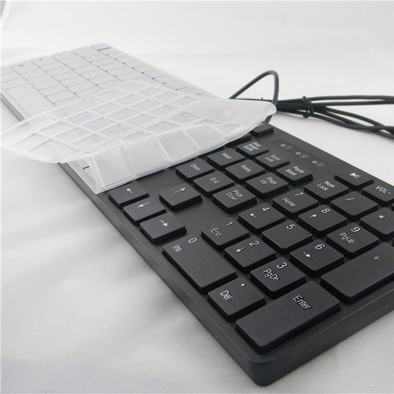 chocolate mute ultra-thin keyboard kb968/908 office notebook keyboard medical computer wired keyboard