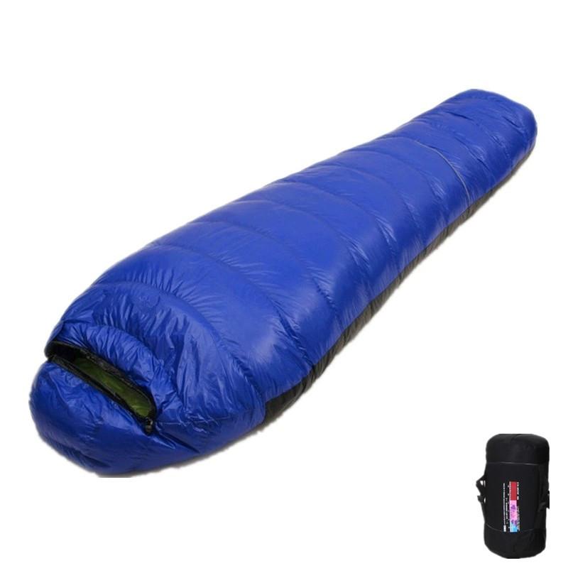 Down-Filled Sleeping Bag New Authentic Ultra-Light Outdoor Mountaineering Camping Stitching Adult Sleeping Bag Filled down All Seasons Universal