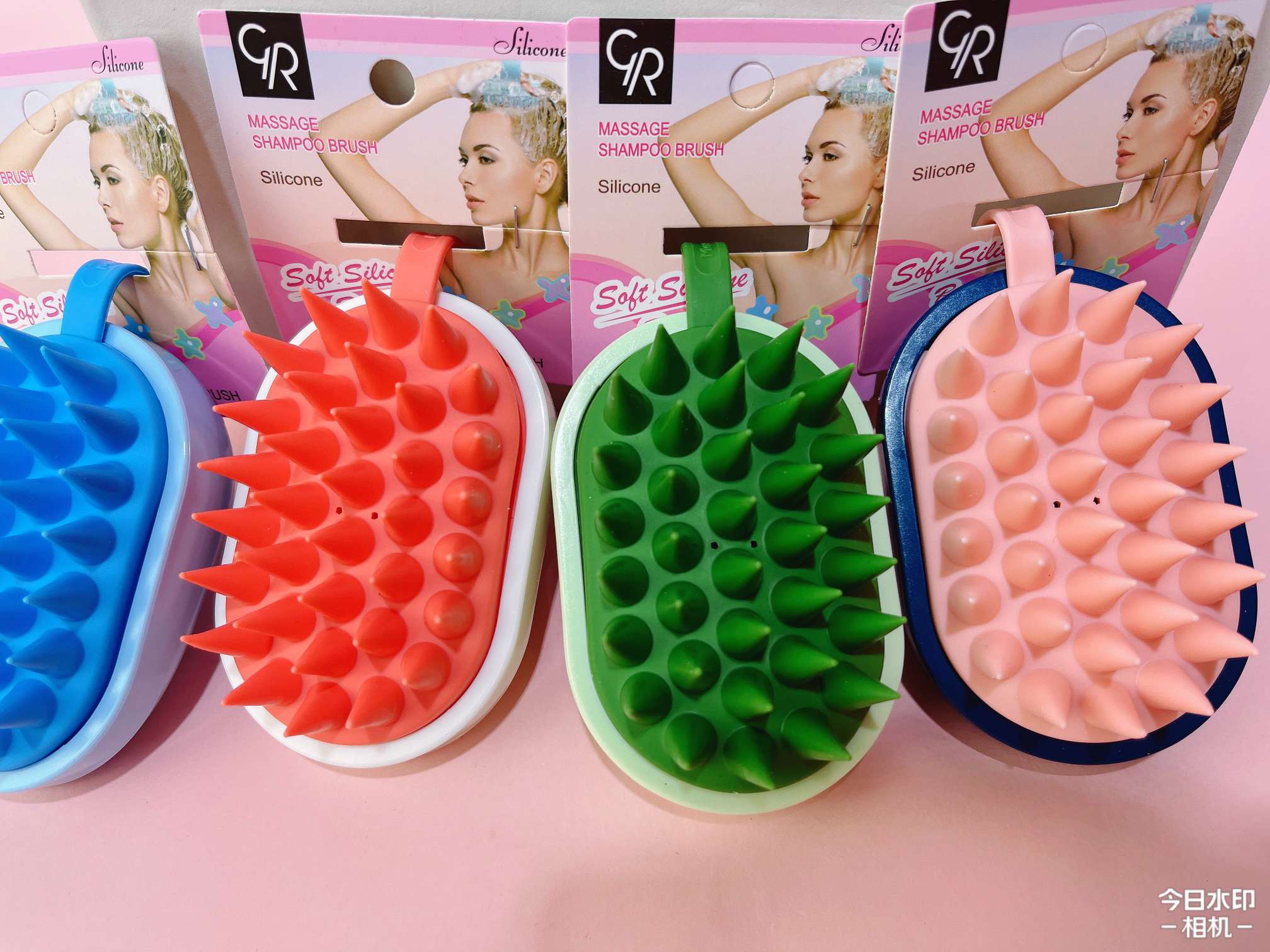 多色按摩洗头刷  大人小孩都适用 单个洗头刷详情图3