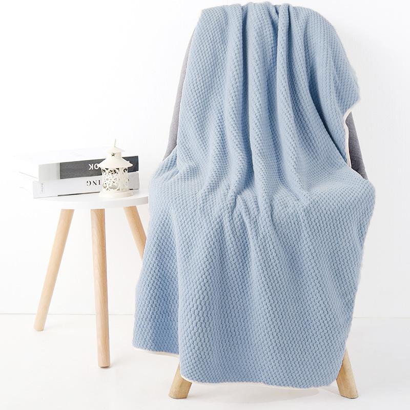 pineapple plaid bath towel thickened soft absorbent hotel bath towel coral fleece men and women beach bath towel factory delivery