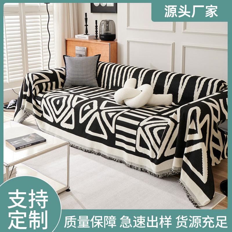 INS Style Anti-Scratching Chenille Sofa Slipcover High-Grade All-Inclusive Sofa Cushion Four Seasons Universal Sofa Cover Full Cover Towel full figure