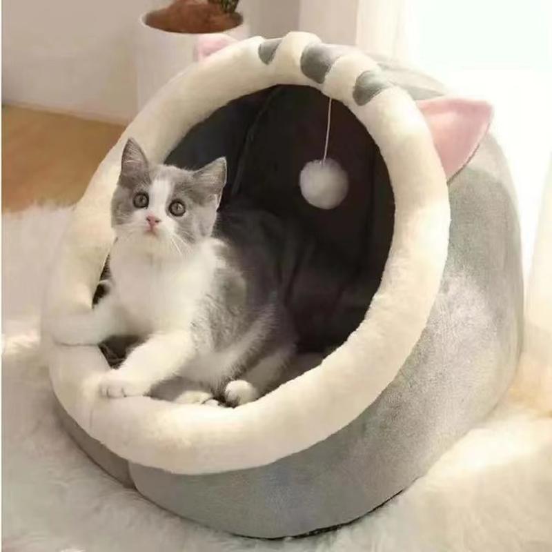 Cat Nest Four Seasons Universal Kittens Sleeping Kennel Semi-Closed Cat House Bed Cat Nest Winter Warm Pet