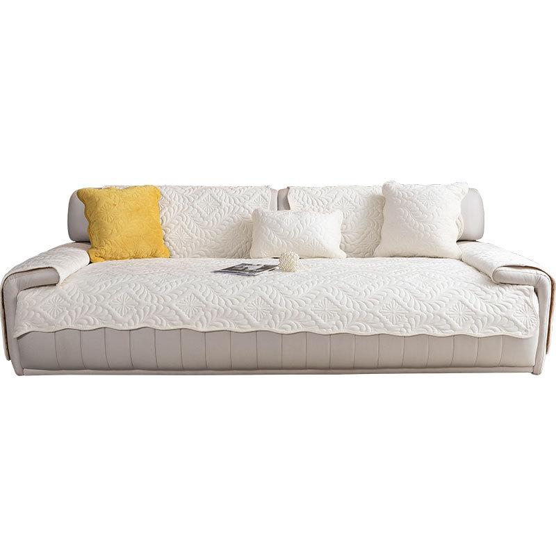 Winter Plush Anti-Scratching Sofa Cushion Thickened Phoenix Tail Sofa Cover Cloth Short Plush Warm Non-Slip Sofa Seat Cushion Cover Item Picture
