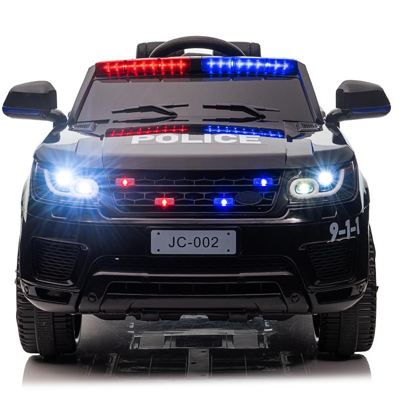 children's electric car four-wheel four-wheel drive car boys and girls with remote control toy car seated baby police car stroller full figure