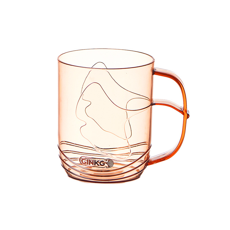 C64-523 Crystal diamond gilded transparent mouthwash cup, light luxury InS-style couple plastic toothbrush cup, student brushing cylinder Item Picture