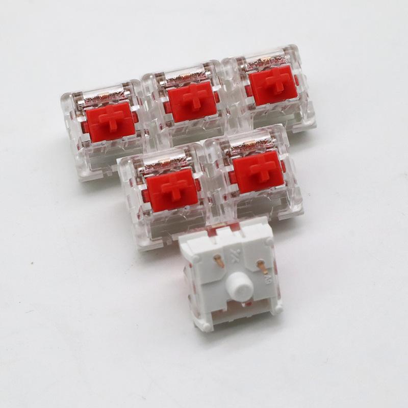 mechanical keyboard paragraph linear universal shaft body jixian 3pin3 feet diy customized green axis red axis alternate action or ergonamic black axis Specification drawing