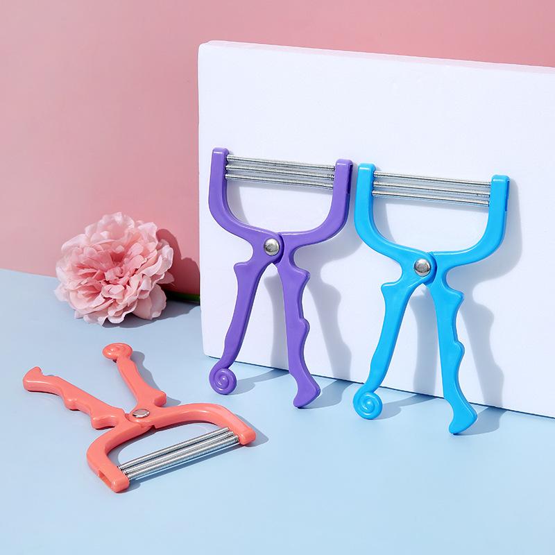 Female Face Scraper Facial Spring Hair Remover Lip Facial Hair Removal Device Spring Face Grinder