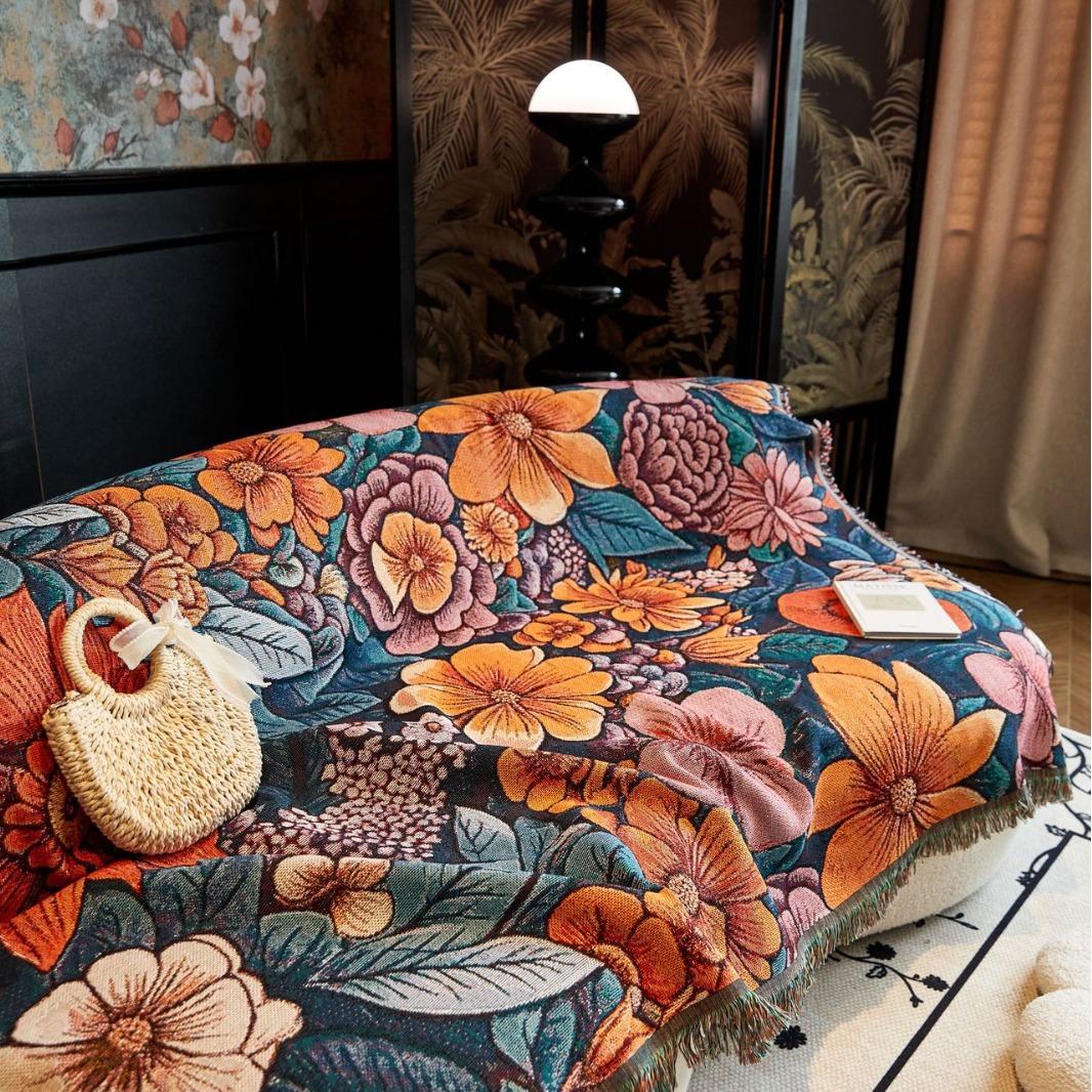 Retro American Sofa Cover Cloth Non-Slip Four Seasons Universal Light Luxury High-Grade Dustproof Sofa Cover Slipcover Full Covered Sofa