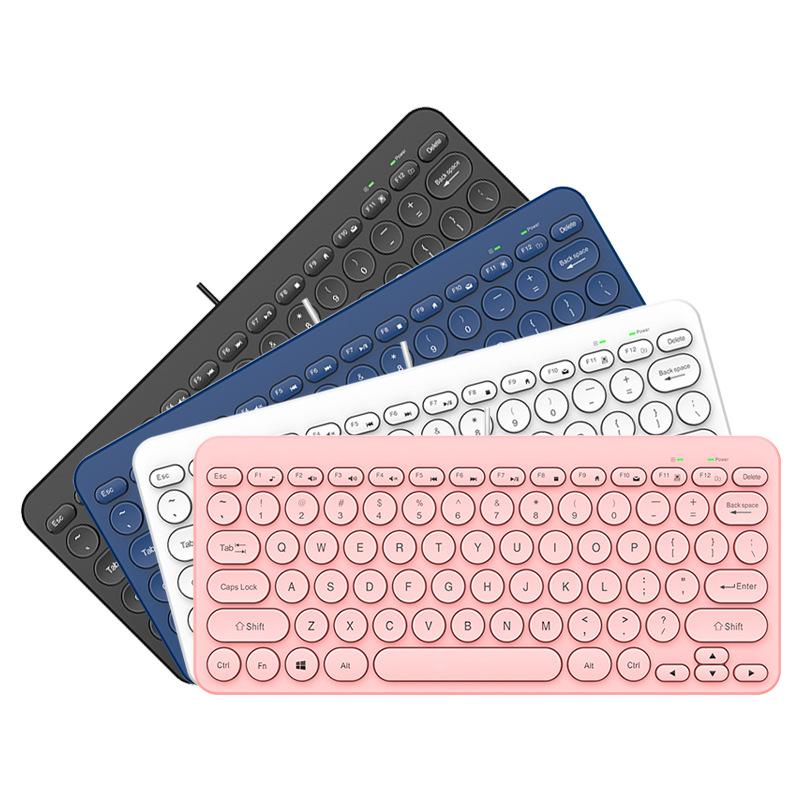 notebook external k380 keyboard retro round key cap mute button notebook desktop universal neutral keyboard Item Picture