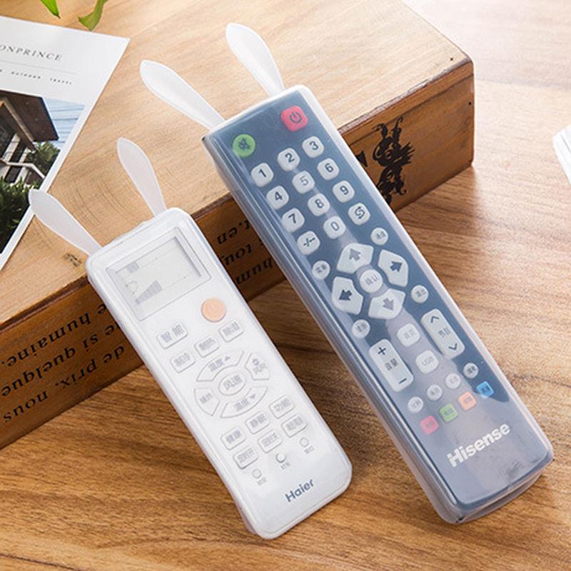 a1955 rabbit air conditioner tv remote control cover dust cover with luminous transparent silicone remote control protective cover remote control protective cover