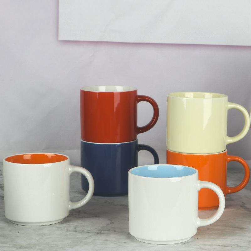 colorful creative gift personalized coffee ceramic mug customized lettering picture printing advertising picture printing ceramic mug