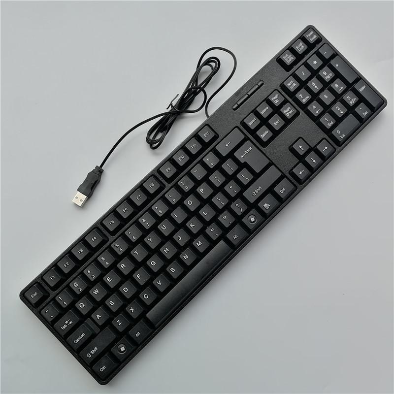 neutral usb wired keyboard english arabic russian french italian spanish brazilian foreign trade full figure