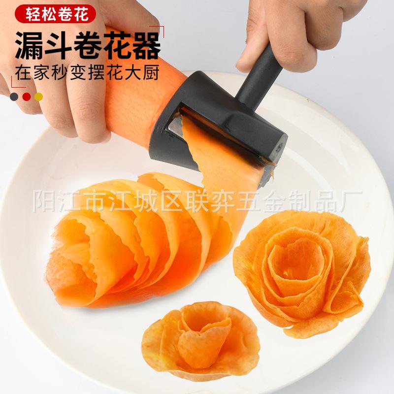 [multifunctional] spiral slicer radish carving knife carving tool creative spiral funnel spiral slicer fruit and vegetable slices