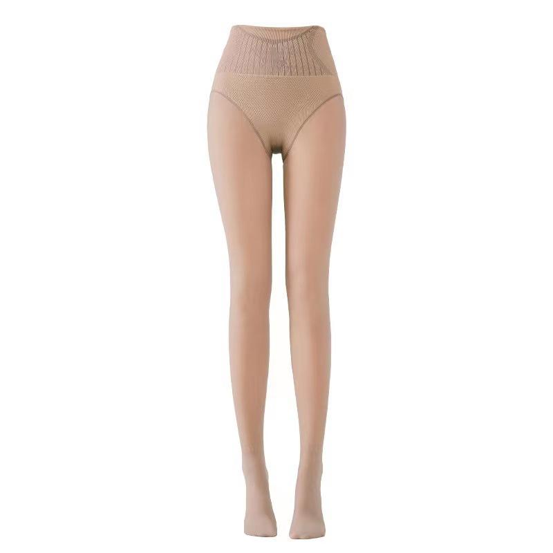 Water Light Socks Superb Fleshcolor Pantynose Women's Autumn and Winter Nude Feel Pantyhose Spring and Autumn Flesh Color High Waist Velvet Padded Thickened Outer Wear Leggings Item Picture