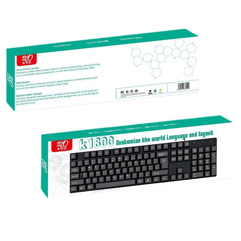 cross-border small language in stock keyboard russian spanish arabic french layout usb wired 104 foreign trade keyboard