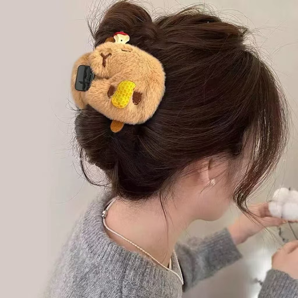 发夹/创意饰品/发卡/头饰/发夹植绒细节图
