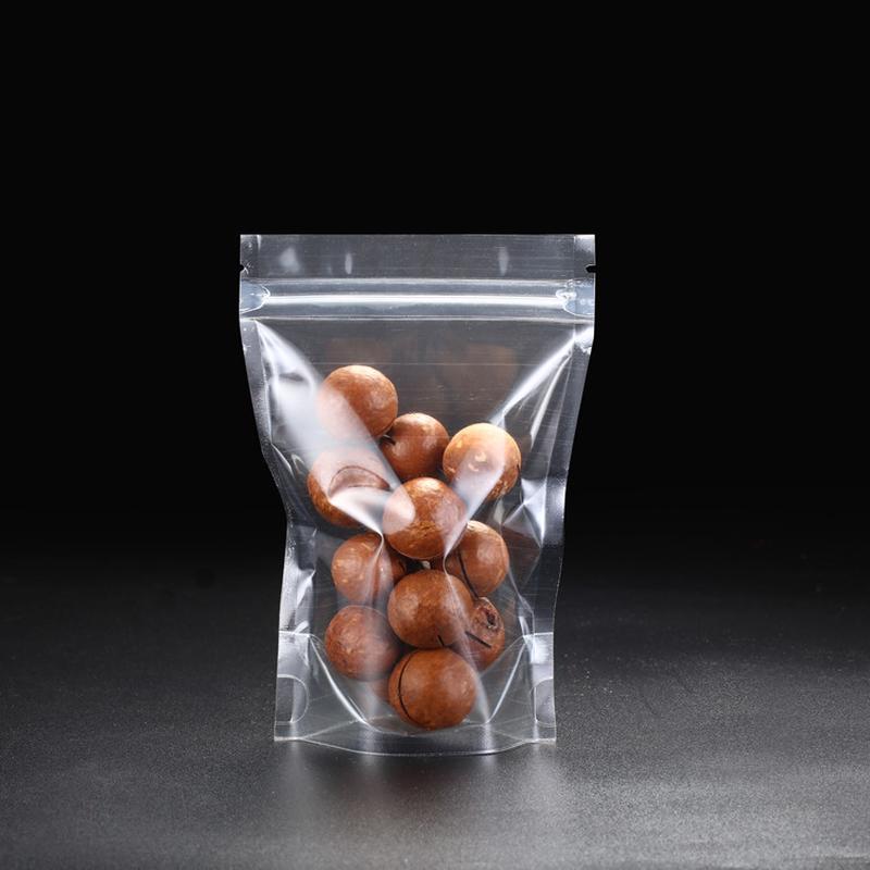 brand thickened transparent doypack plastic packaging bag ziplock bag grains envelope bag powder plastic bag