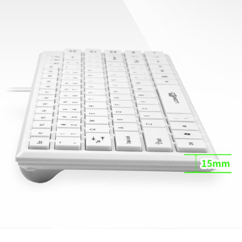 laptop keyboard 87 keys keypad usb wired single keyboard black white chocolate button keyboard cross-border Application Scenario