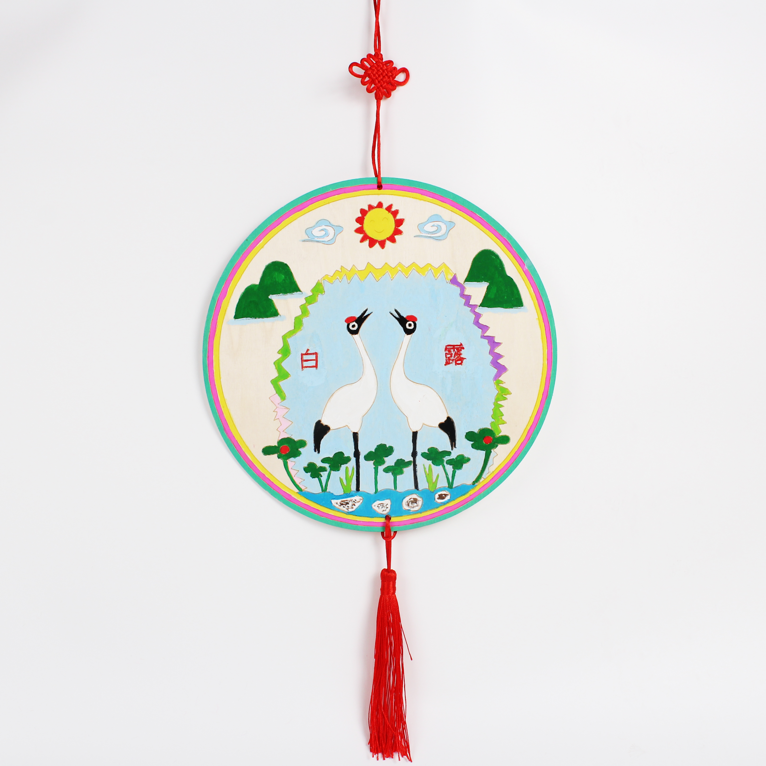 幼儿园亲子活动24节气diy手工涂色木质挂饰团建暖场详情6